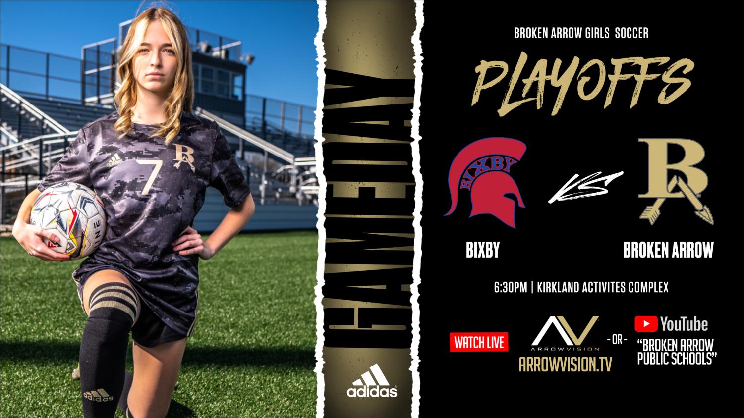 OSSAA 6A Playoff Soccer BA Girls vs. Bixby ArrowVision